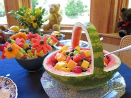 Create a menu your guests will love!. Baby Shower Fruit Decoration Novocom Top