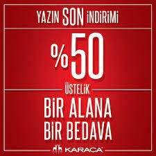 50 indirim bir alana bir bedava firsati marmara park karaca da park