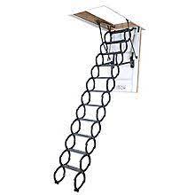 Fakro Attic Ladder Scissor Insulated Lst 27x31 300 Lbs 9 Ft 6 In The Home Depot Canada Attic Ladder Attic Flooring Attic Renovation