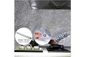 Brushed aluminum mosaic wall tile backsplash (9 sq. Kitchen Backsplash Wallpaper Premium Peel Stick Aluminium Foil Wall Paper Self Adhesive Backsplash For Kitchen Walls Cabinets Drawers Shelves Anti Mould Heat Resistant Washable Kitchen Wallpaper Matt Blatt
