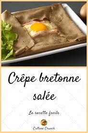 Crepe Bretonne Salee La Recette Traditionnelle Recettes De Cuisine Recette Recette Facile