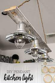 Beautiful Diy Pendant Kitchen Light Made For About 100 And The Perfect Addition To Any Room Or Kitchen Free Tuto Diy Pendant Light Diy Pendant Diy Lighting