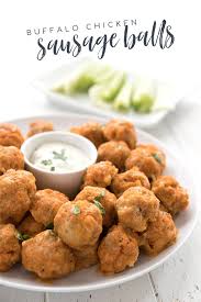 Warm up with a bowl of rich and tasty keto cream of chicken soup. Buffalo Chicken Sausage Balls Keto Recipe All Day I Dream About Food