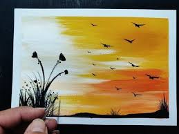 Easy Poster Colour Painting Step By Step Tutorial For Beginners Youtube Poster Color Painting Glitch Art Painting Minimal Art Painting