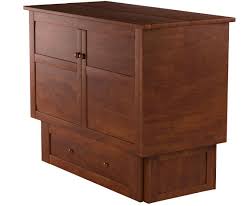 What is the murphy cabinet bed? Amazon Com Night Day Furniture Murphy Cabinet Bed With Mattress Cherry Queen Furniture Decor