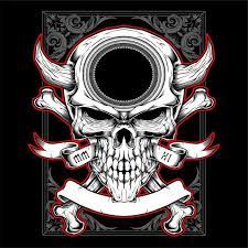 Skull Head With Horn Hand Drawing Vector Skull Clipart Lucifer Evil Png And Vector With Transparent Background For Free Download Skulls Drawing How To Draw Hands Vector Monster