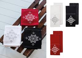 Product titlepremium kitchen towels (16x 28, 6 pack) large cotton kitchen hand towels ribbed check design 380 gsm highly absorbent tea towels set with hanging loop tan. Ladelle Christmas Wish Tea Towel Set In Black Baytree Cookware Baytree Cookware
