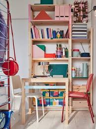 Ivar Pine Storage Unit With Foldable Table Ikea In 2020 Ikea Foldable Table Ikea Ivar