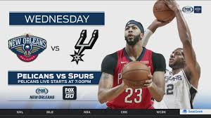 This clearly says that you are the pelicans. New Orleans Pelicans At San Antonio Spurs Preview Pelicans Live Fox Sports