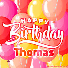 Personalized and interactive animated birthday greeting cards are the best ways to birth your with our animated birthday card maker, your recipient will get the ecard within minutes. Happy Birthday Thomas Colorful Animated Floating Balloons Birthday Card Download On Funimada Com