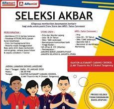 Dibutuhkan crew store alfamart bandung. Lowongan Kerja Di Alfamidi Dan Alfamart Atmago