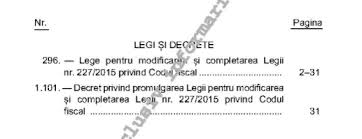 358 din 31 decembrie 2015, publicată în monitorul oficial nr. Oficial Codul Fiscal Modificat Prin Legea 296 Din 21 12 2020 Contabilitate Fiscalitate Monografii Contabile