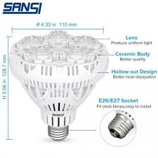 Led grow light led 2021 best full spectrum led grow light gavita pro 1700e equivalent to 1000w growlight for indoor growing. Sansi C21gl Ce27 24w Led Grow Light Bulb Full Spectrum 24w Daylight For Indoor Garden Houseplants