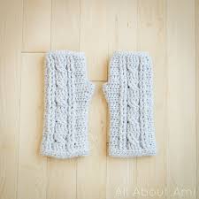 Don't forget to join our ravelry group!. Cabled Wrist Warmers All About Ami