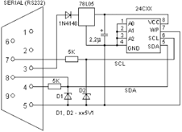 Serial Port To Eeprom Programming Serial Port Circuit Diagram Computer Chip