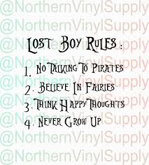Lost Boys Svg Lost Boy Rules Lost Boys Printable Peter Pan Lost Boys Lost Boy Rules Lost Boy Printable Lost Boy Pdf Lost Boys Svg Lost Boys Boy Printable