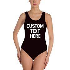 Maybe you would like to learn more about one of these? Custom Text One Piece Swimsuit Plus Size Custom Swimwear Etsy Custom Swimsuits Custom Swimwear Swimsuits