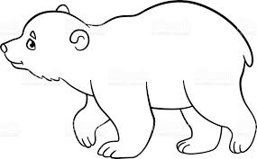 Let your kids to reveal all the imagination! Coloring Pages Little Cute Baby Polar Bear Walks And Smiles Baby Polar Bears Coloring Pages Polar Bear