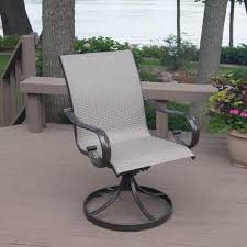 Camdon Sling Swivel Chair At Menards Patio Chairs Outdoor Chairs Outdoor Furniture