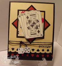 Mojo82 Challenge I M Game By Maestra Cards And Paper Crafts At Splitcoaststampers Creative Cards Playing Card Crafts Masculine Birthday Cards