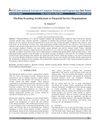 Withdraw and deposit funds just like an atm. Pdf Machine Learning Architecture To Financial Service Organizations