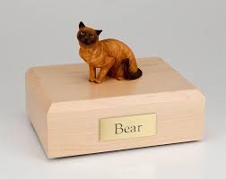 .a small amount of cremains. Himalayn Burmese Cat Urn