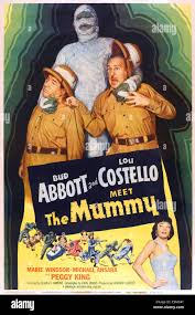ABBOTT AND COSTELLO MEET THE MUMMY, (aka ABBOTT & COSTELLO MEET THE MUMMY),  US poster, top from left: Lou Costello, Eddie Stock Photo - Alamy