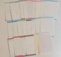 Colorful Edge 6-Hole Loose Leaf Paper Refills - A7 Size
