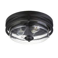 Update a kitchen or entrance area with this. Patriot Lighting Joska Matte Black 2 Light Flush Mount Ceiling Light At Menards
