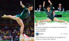 Jul 01, 2019 · 06/28/2021 alexa alexa moreno perdomo 0. Rio 2016 Gymnast Alexa Moreno Is Targeted By Vicious Body Shamers On Twitter Daily Mail Online