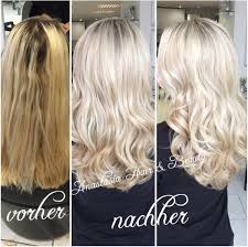 vorher nachher blondhair highlight colowatchsystem nofilter newsha blond anastasiahairbeauty frisuren blonde haare haare vorher nachher