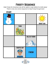 Winter Unplugged Coding Worksheet Frosty Sequences Unplugged Coding Activities Coding For Kids Kids Learning Activities