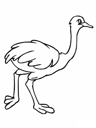 This animal is indeed famous for being unique and funny, yes, friend. Free Printable Ostrich Coloring Pages For Kids