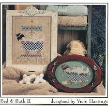 French knot straight stitch difficulty: Bed Bath Ii Cross Stitch Pattern 196
