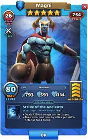 Pro méně reklam se přihlaš a komentuj postavu magni. Magni Empires And Puzzles Wiki Fandom