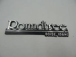 We buy trucks and cars, running or not. Roundtree Car Dealer Emblem Boise Idaho Vintage Ebay
