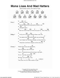 John Mona Lisas And Mad Hatters Sheet Music For Guitar Chords Mona lisas and mad hatters lyrics. john mona lisas and mad hatters sheet music for guitar chords
