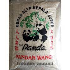 Jual beras karungan 20kg, 25kg dan 50kg. Jual Beras 5 Kg Pandan Wangi Cap Panda Pulen Tokodistributor