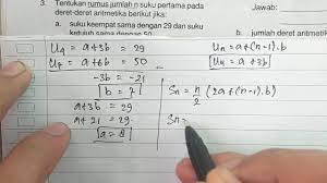 Maybe you would like to learn more about one of these? Tentukan Rumus Jumlah N Suku Pertama Pada Deret Deret Aritmatika Berikut Jika Aritmatika Youtube