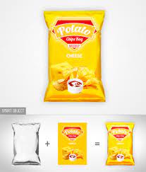 Chips Bag Mock Up Chips Chip Bag Sweet Box Design