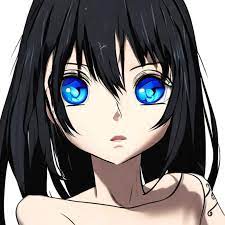 blue-eyed black hair small face Hentai | OpenArt