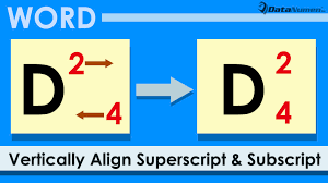 5 Ways To Vertically Align Superscript And Subscript In The Same Column In Word Document Data Recovery Blog