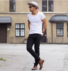 Black Jeans And Brown Boots Men Pin On Minimal
