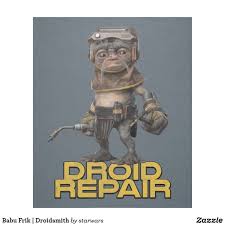 Babu Frik Droidsmith Fleece Blanket Zazzle Com Fleece Blanket Star Wars Merchandise Blanket
