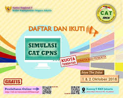 Pelaksanaan skd dilakukan dengan sistem computer asisted test (cat). Badan Kepegawaian Negara Republik Indonesia Sobatbkn Simulasi Cat Bkn Akan Hadir Di Kantor Regional V Bkn Jakarta Tanggal 1 Dan 2 Oktober 2018 Yuk Daftar Segera 2019jadiasn Asnkinibeda Facebook