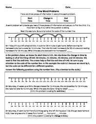 Elapsed Time Word Problems Solved On A Number Line Third Grade Math 3 Md 1 Time Word Problems Elapsed Time Word Problems Word Problems