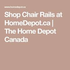 Shop Chair Rails At Homedepot Ca The Home Depot Canada Window Film Home Depot Moulding And Millwork