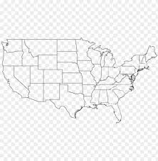 The blank us map has a remarkable significance as it illustrates an extensive variety of diverse geography subject matters by the use of such outline maps of the united states. Blank Map Usa 50 States Png Image With Transparent Background Toppng