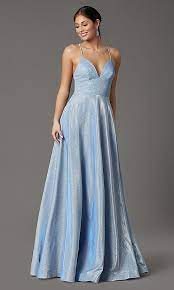 V Neck Glitter Long Prom Dress With Pockets Prom Dresses With Pockets Long Prom Dress Prom Girl Dresses