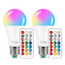 Koda 14 led ceiling light with mood lighting and motion sensor. E27 Colour Changing Light Bulb 10w Dimmable Rgbw Led Light Bulbs Mood Lighting With 21key Remote Control Dual Memory Function 12 Color Choices For Home Party Bar Stage Effect Lights 2 Pack Buy Online In Dominica